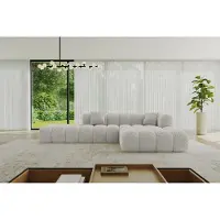 ALTDECOR Ecksofa in L-Form OLEA-L2 - 289x176x71 cm Dunkelgrau - Corner Sofa Bett Eckcouch Couch Wohnlandschaft Cauchsofa