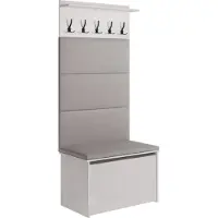 KOBI Schuhschrank mit Sitz und Kleiderbügel ANDY