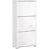 HOMCOM 3 Door Shoe Rack With 6 Shelves Wei?