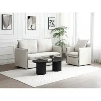 Vente-unique Couchtisch aus MDF - Schwarz - LORIMILA
