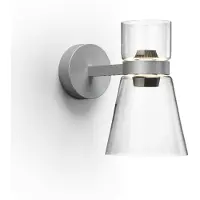 Flos Wandlampe Nocturne Cone, dimmbar, chrom / silber, für Wohn- / Esszimmer, Aluminium, Design, Wandleuchte, Wandlampe Innen