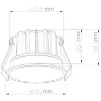 Interlight Camicro Downlight/Spotlight/Flutlicht - IL-DCM4K27W