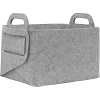 Famanu Aufbewahrungstasche Multifunktional - Faltbare Filztasche mit doppelten Griffen