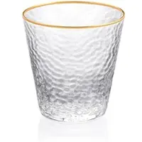 Wilmax England Wilmax Gold Rim Glas 300 ml Borosilikatglas Transparent, 6er Set