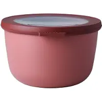Mepal Multischüssel Cirqula - Mikrowellengeschirr - Multikom rund 1000 ml - Vivid mauve - Meal prep box