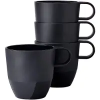 Mepal campinggeschirr - Set Henkelbecher Silueta 300 ml 4 Stück - Nordic black - Campingbecher