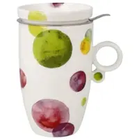 Goebel Teetasse mit Deckel und Sieb " Colori Mix " in Bunt | Gr.: onesize