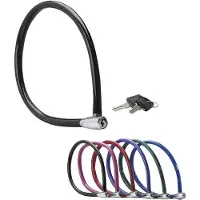 Markenlos Fahrradschloss Kabelschloss [55 cm bunte Kabel] - [Außenbereich]