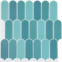 vidaXL Federfliese 10 pcs Blau 30 x 30 cm Polyurethan und PET