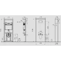 Sanit 90.730.00..0008 Sanitärmodul INEO SOLO Wand-WC