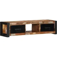 vidaXL TV-Schrank 100x30x25 cm Massivholz Altholz