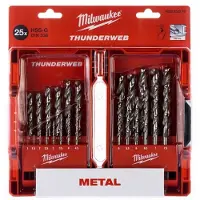 Milwaukee METALLBOHRER HSS-G 25 Stk. /1-13mm/ THUNDERWEB.