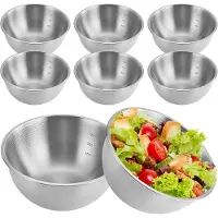 Famanu Rührschalen-Set 6-teilig - Ø 17 cm, stapelbar, mit Maßskala