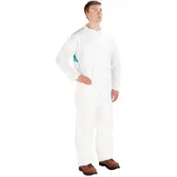 Famanu Schutzanzug Weiß/Grün Größe Large - Für professionellen Einsatz - Typ 5/6