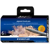 Staedtler - Brush Pen Pigment Beige 6 pcs assorted (371C6-6)
