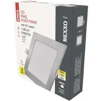 Emos LED Panel 12,5 W, quadratische 1050 lm Einbauleuchte, Deckenleuchte extra flach, 3 einstellbare Lichtfarben, inkl. LED-Treiber, ZD2233