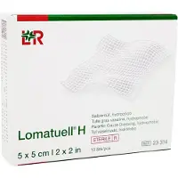 Adequapharm GmbH Lomatuell H Salbentüll 5x5 Cm Steril 10 St