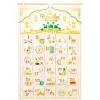 Famanu Ramadan Adventskalender - Wiederverwendbare Stoffkalender mit 30 Taschen