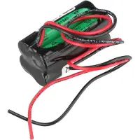 AccuCell 4,8 Volt 700mAh Akkupack für Notbeleuchtung, Sicherheitsbeleuchtung, Zellenbauform AAA, Würfel, 44x21,6x21,6mm, mit 30 cm Kabelausgang, ohne Stecker