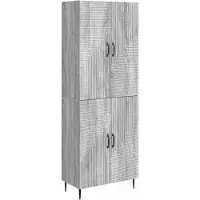 Syfax Schrankset 2 pcs Grau Sonoma 66 x 34,5 x 89,5 cm Holzwerkstoff