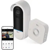 Emos GoSmart Video-Türklingel mit WiFi und App, kabellose Smart Home Videoklingel mit 1080p Kameraeinheit inkl. Akku, H4032