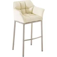 CLP Barhocker Damaso E mit 4-Fuß Gestell creme