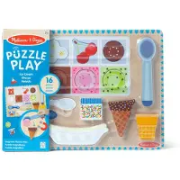 Melissa & Doug Magnetisches Puzzle & Spielset Eis, 16 Teile