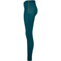 Urban Classics Ladies - Washed Kunstleder Hose jasper - L