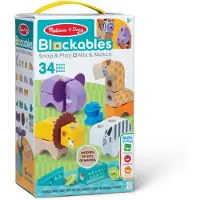 Melissa & Doug Blockables Bausatz Safari 34 Teile