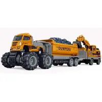 KLX - Die-cast dumper w/hangers, excavator & friction (534676)