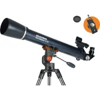 Celestron - Astromaster LT 70AZ Fernglas mit Telefonadapter und Mondfilter