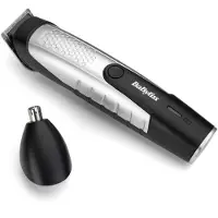 BaByliss Bartschneider Lithium Power T812E, Schwarz, Silber, 0,5 mm, 1 cm, Ohr, Kopf, Schnurrbart, Nase, Akku, 80 min