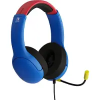 PDP LVL40, Kabelgebunden, Gaming, 200 g, Kopfhörer, Blau, Rot