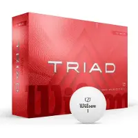 Wilson - 2025 Triad Golf Balls – White - 12 pack