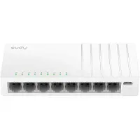Cudy 8-Port Gigabit Switch with USB-C Power Input, GS108U 2.0, Unmanaged, Gigabit Ethernet (10/100/1000), Wandmontage