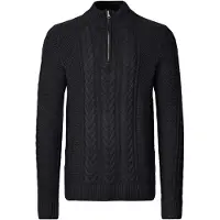Blend Stehkragenpullover "BHBASIM HalfZ" aus Baumwollmischung, Regular Fit, mit Rippbündchen am Rumpf