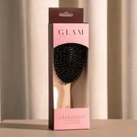 Glamorous GLAM by Irina - Hairbrush with Boar Bristles - Light-Colored
