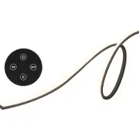 Osram LED-Streifen FLEX ACOUSTIC, Starter Set, 260 cm, 13 mm dimmbar, schwarz, für Wohn- / Esszimmer, Kunststoff, Modern