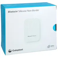 Biatain Silicone Non-Border Schaumverb.5x7,5 cm 10 St Verband
