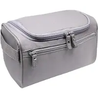 Famanu Reisetasche mit Haken - groß, wasserfest, für Herren und Damen - grau - klein