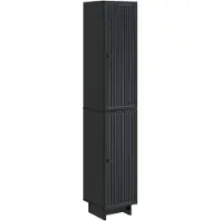 Syfax Schrankset 2 pcs Schwarz 34,5 x 33 x 90 cm Holzwerkstoff