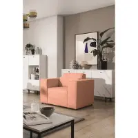 Fun-Möbel Sessel Designersessel WALDO in Stoff Brooklyn Coral