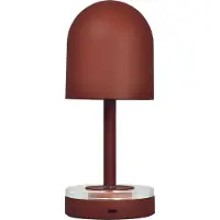 AYTM Akkulampe Luceo, braun, Metall, 24 cm, dimmbar, IP44 dimmbar, braun / rost, für Wohn- / Esszimmer, Metall, Modern