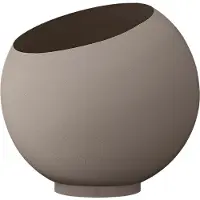 AYTM Globe Pflanzentopf Ø60xH50 Taupe - , Grau, für Schlafzimmer, Aluminium