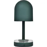 AYTM Akkulampe Luceo, waldgrün, Metall, 24 cm, dimmbar, IP44 dimmbar, grün, für Wohn- / Esszimmer, Metall, Modern