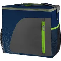 Famanu Große isolierte Einkaufstasche 30L aus Polyester, robust und faltbar – Blau