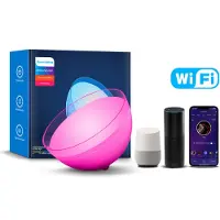 ANTCOOL WiFi LED Schreibtischlampe, Dimmbare Nachttischlampe WiFi RGB Tragbare Schreibtischlampe Farbwechsel APP-Steuerung Kompatibel mit Alexa und Google Assistant