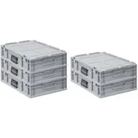 Proregal Spar Set 5x Eurobox Nextgen Portable HxBxT 135 x 40 x 60 cm 23 Liter Eurobehälter Transportbox Transportbehälter Stapelbehälter