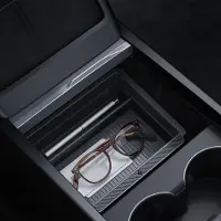 Famanu Mittelkonsole Organizer mit Schublade - Carbon Look