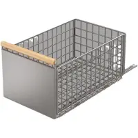 Markenlos Küchenlade Organizer mit Teleskopfunktion - 39,5x23,5x19,5 cm mit Holzgriff
